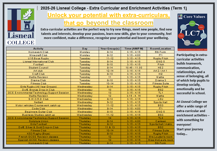 Extracurricular 2025 26